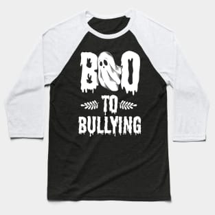 Be Kind And Boo To Bullying Halloween Baseball T-Shirt